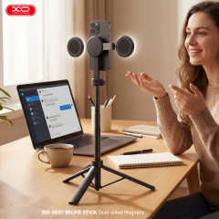 SS37 Dual-Sided Magnetic Selfie Stick (Compatible with Magnetic Light) 124CM