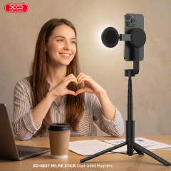 SS37 Dual-Sided Magnetic Selfie Stick (Compatible with Magnetic Light) 124CM