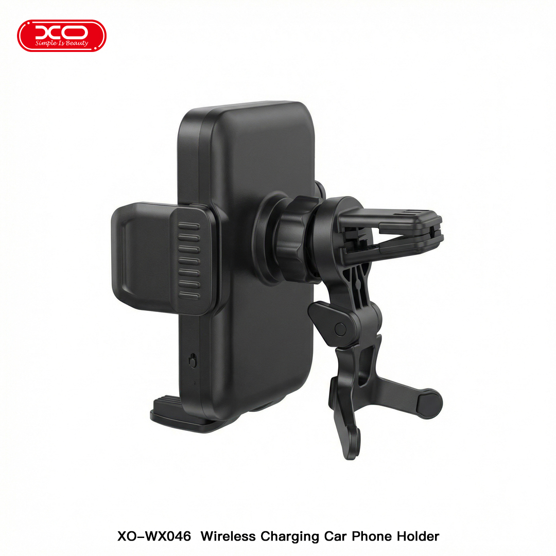 WX046   Clamp-on Vent Mount 15W Wireless Charging Phone Holder