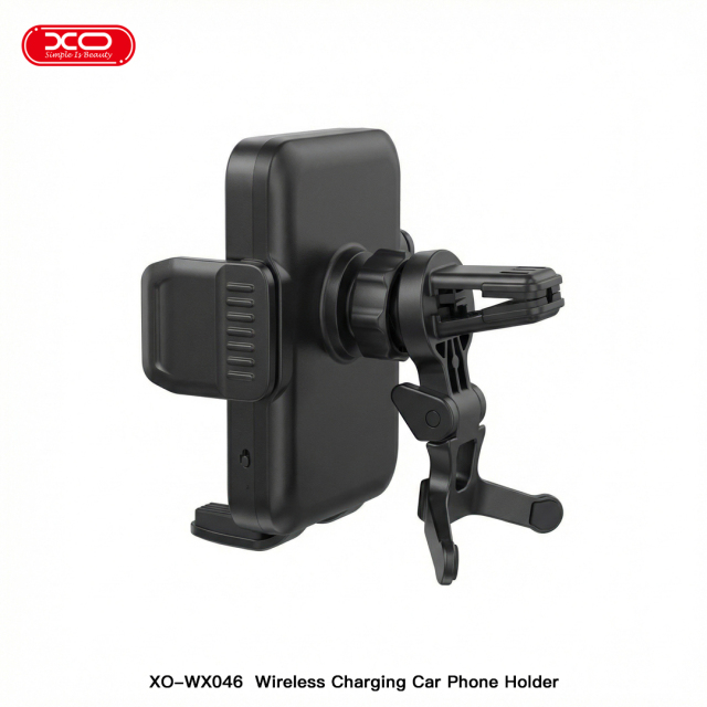 WX046   Clamp-on Vent Mount 15W Wireless Charging Phone Holder