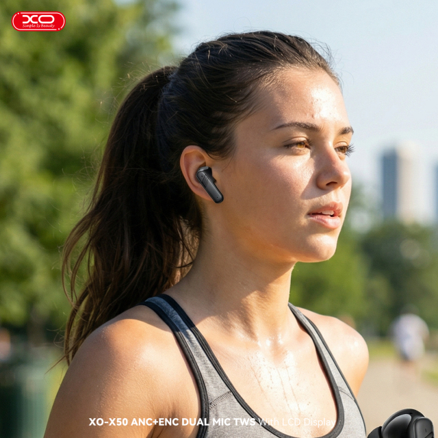 X50 ANC+ENC DUAL MIC TWS With Smart LCD Display