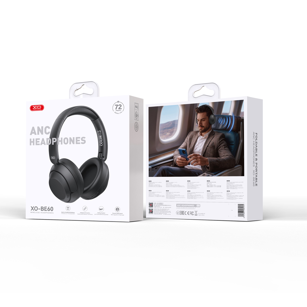BE60 Rotating Folding Headband Noise-Canceling Headphones