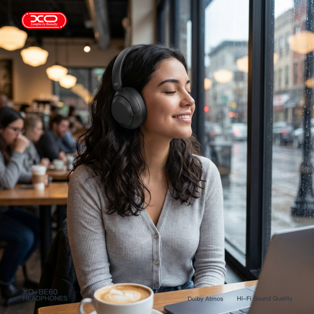 BE60 Rotating Folding Headband Noise-Canceling Headphones