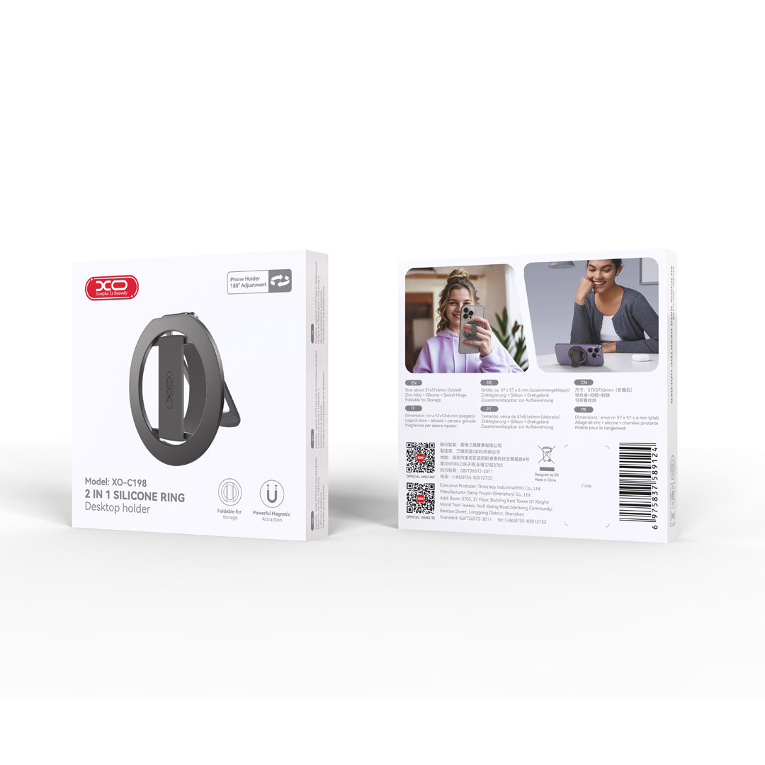 C198 Silicone Ring Holder + Desktop Stand