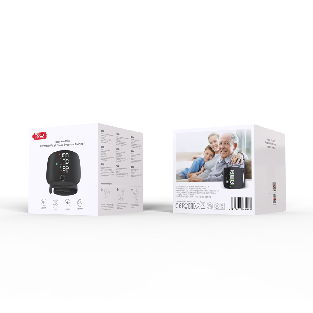RS02 Portable Wrist Blood Pressure Monitor