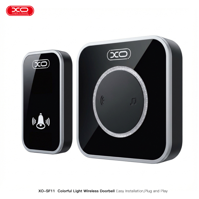 SF11 EU Standard Multicolour Flashing Wireless Doorbell   One-to-One System