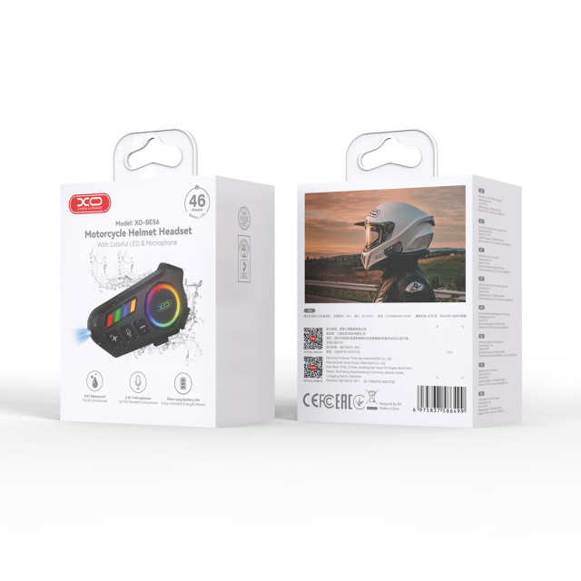 BE56 Colorful Helmet Headsets With Lighting LED
