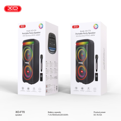 F70 AC+DC Dual 6.5 RGB Bluetooth Speaker 40W