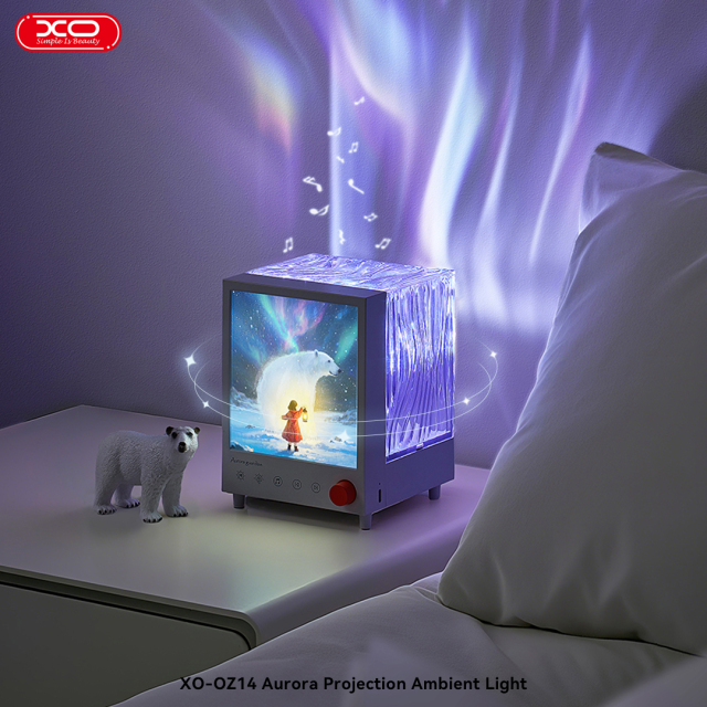 OZ14  Aurora Projection Ambient Light + Speaker 1200mAh