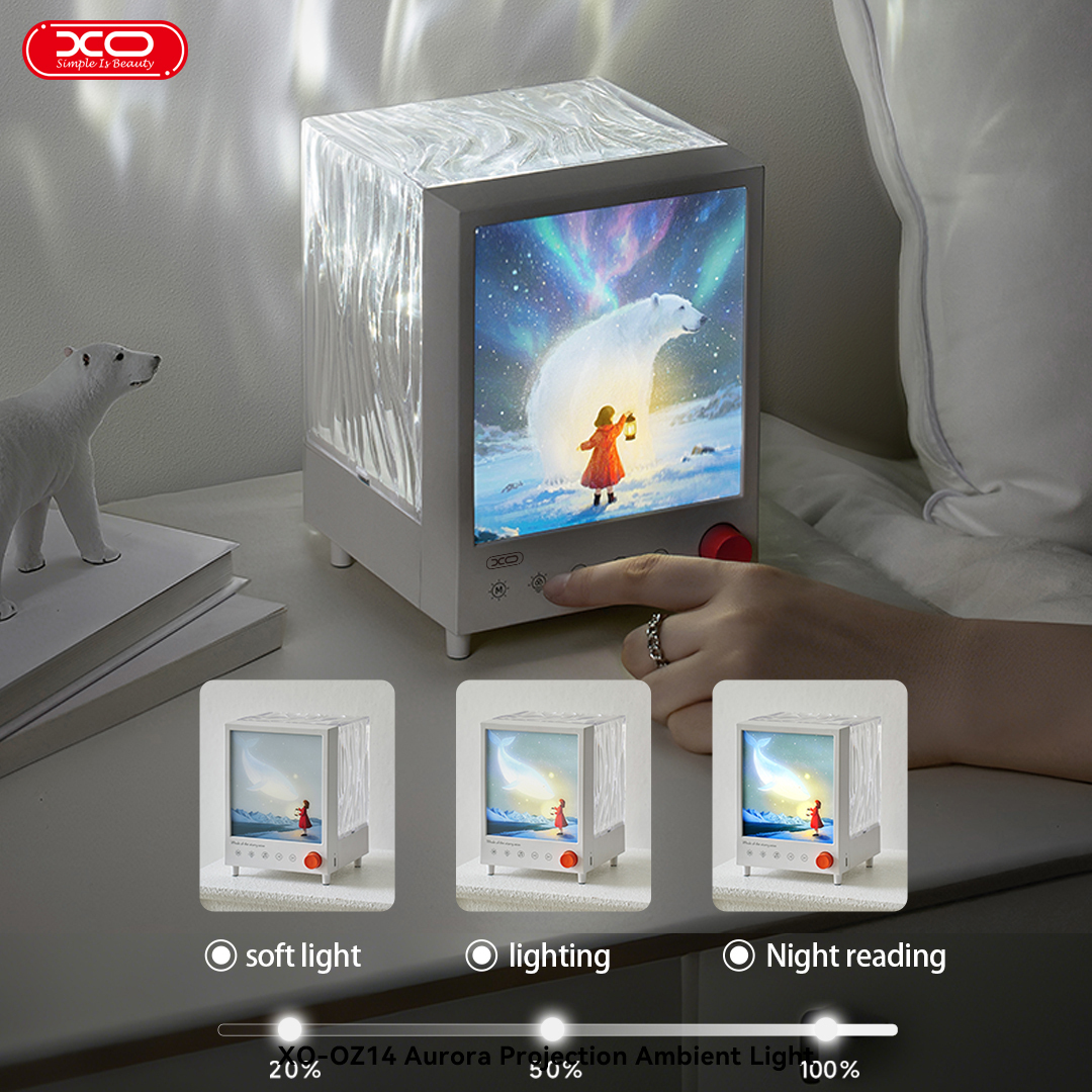 OZ14  Aurora Projection Ambient Light + Speaker 1200mAh