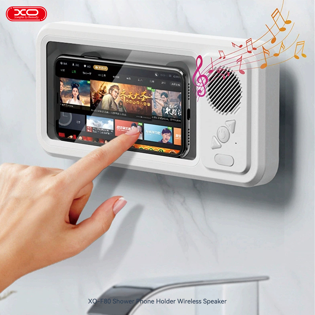 F80 Shower SpeakerShower Phone Holder Wireless Speaker