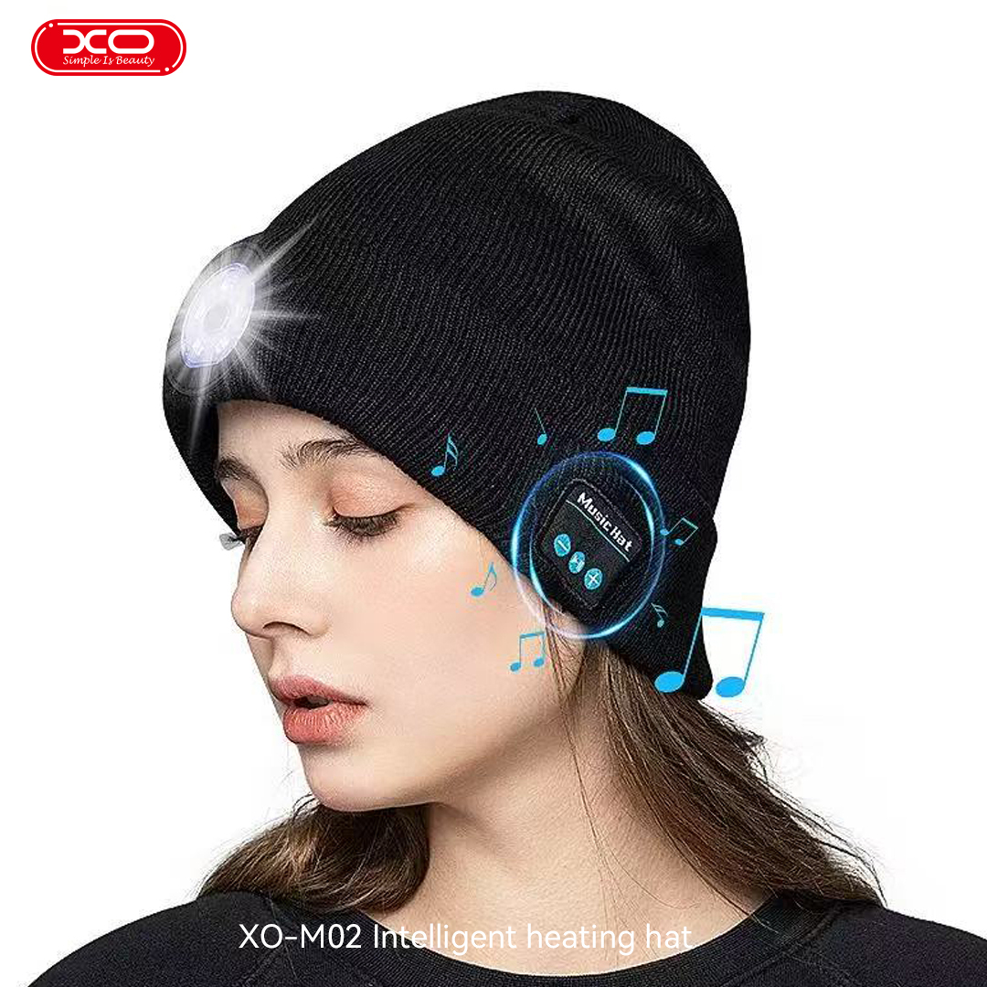 M02 Bluetooth Music Knitted Hat Removable and Washable With LED Lighting