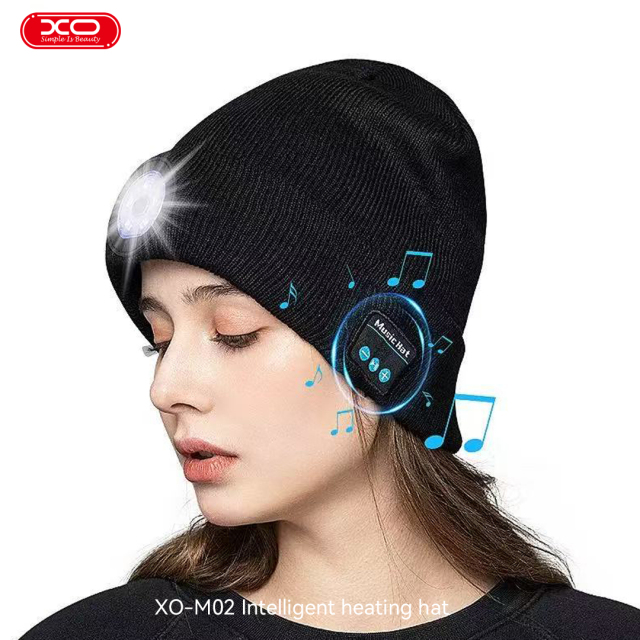 M02 Bluetooth Music Knitted Hat Removable and Washable With LED Lighting