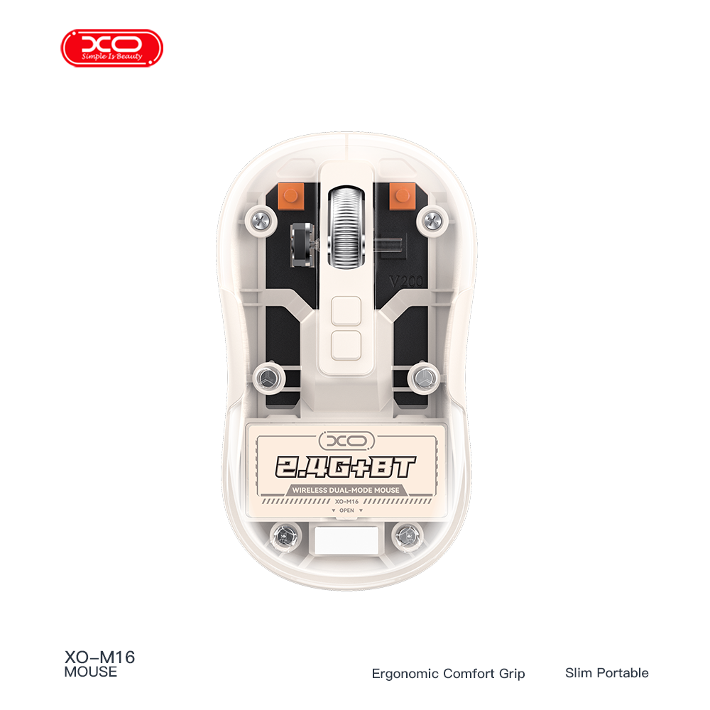 M16 Silent Wireless Dual-Mode Transparent Mouse