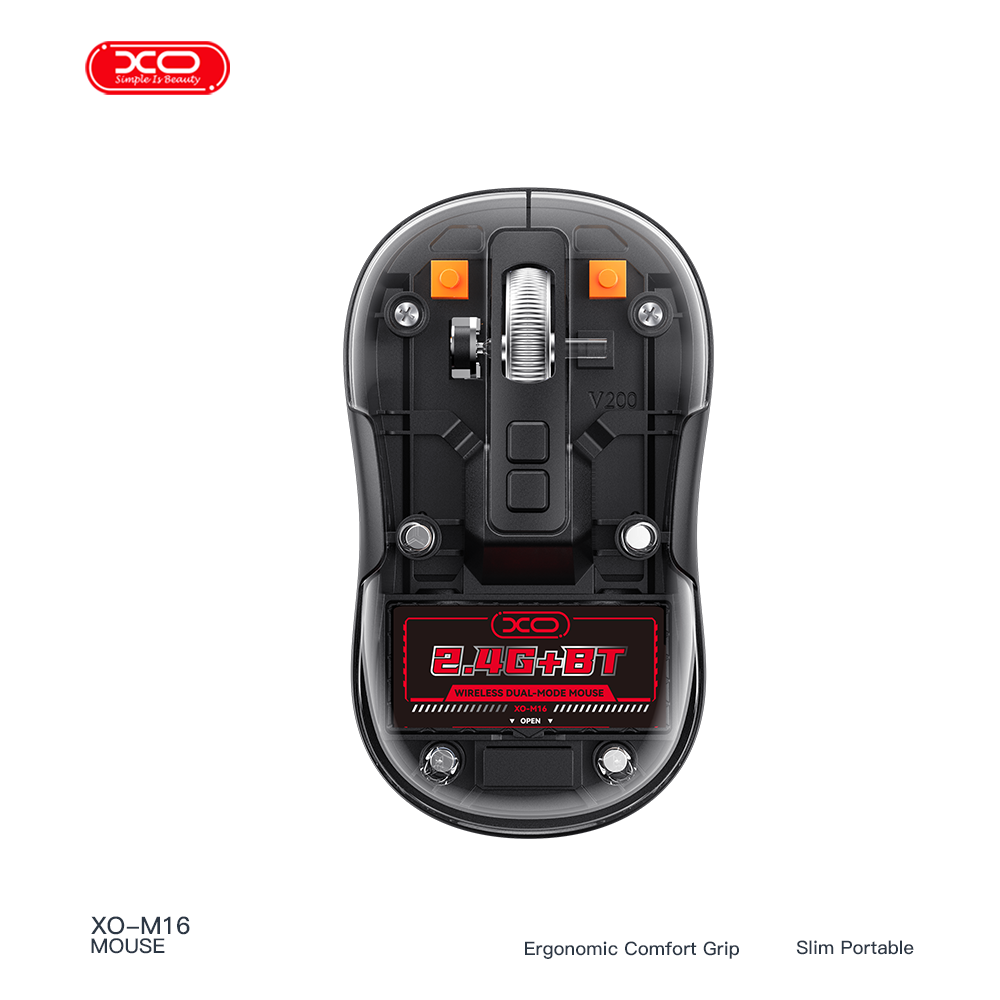 M16 Silent Wireless Dual-Mode Transparent Mouse