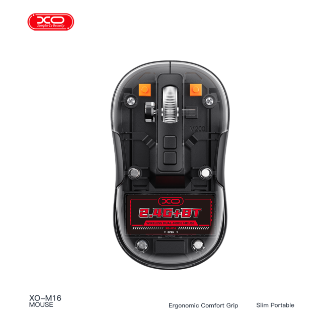 M16 Silent Wireless Dual-Mode Transparent Mouse