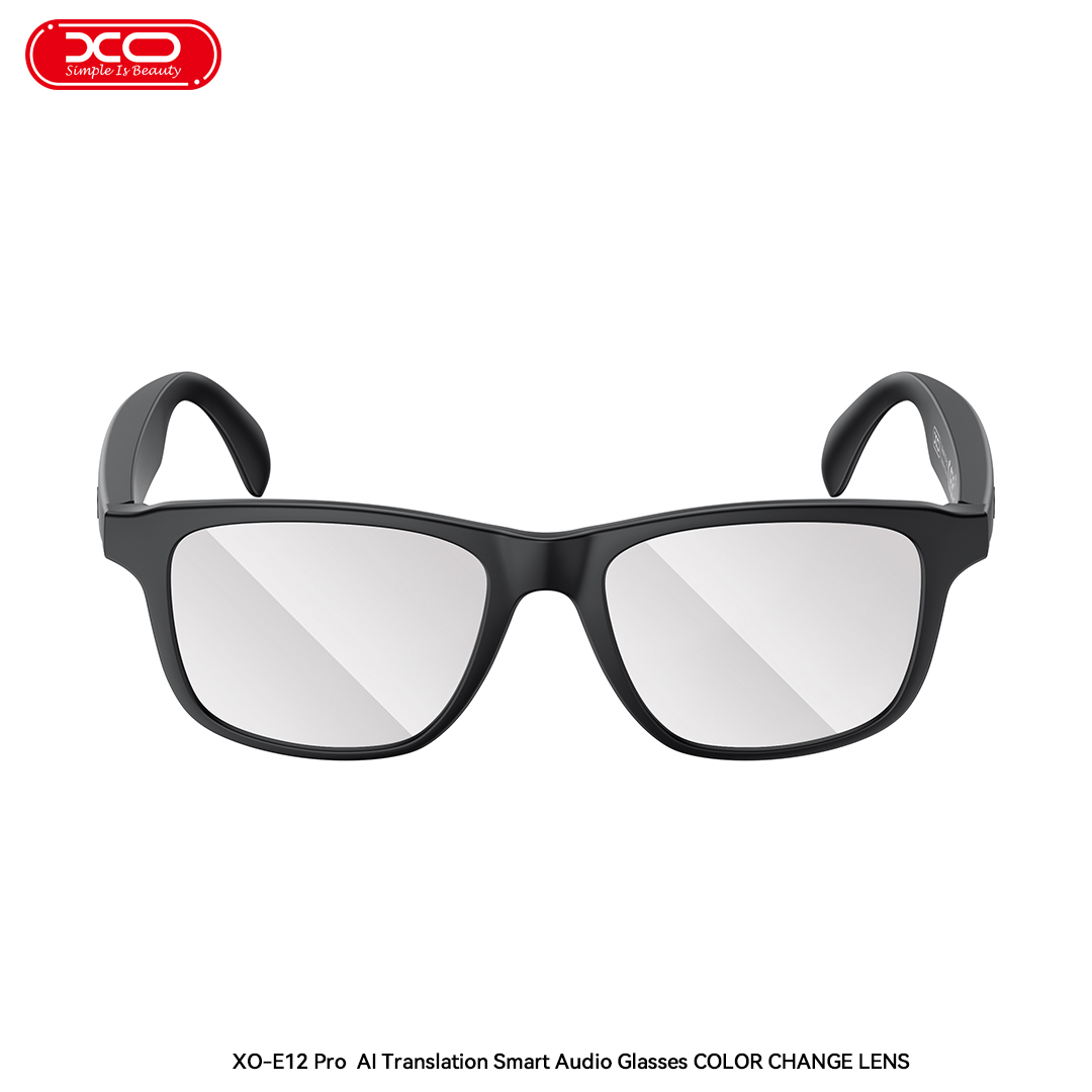 E12 PRO AI Translation Smart Audio Glasses Photochromic Blue Light Protection Lenses
