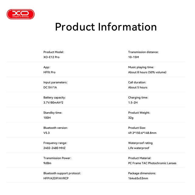 E12 PRO AI Translation Smart Audio Glasses Photochromic Blue Light Protection Lenses