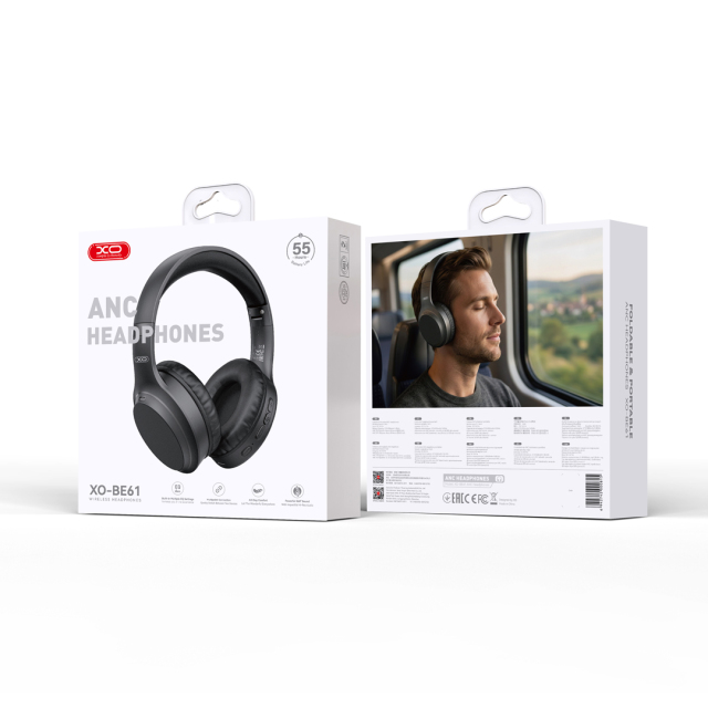 BE61 Foldable Over-Ear Noise-Canceling Headphones