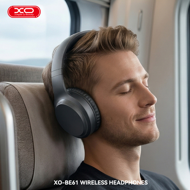 BE61 Foldable Over-Ear Noise-Canceling Headphones