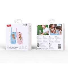 DJJ02 Kids Video Walkie-Talkie Set (2-Pack in Blue/Pink)