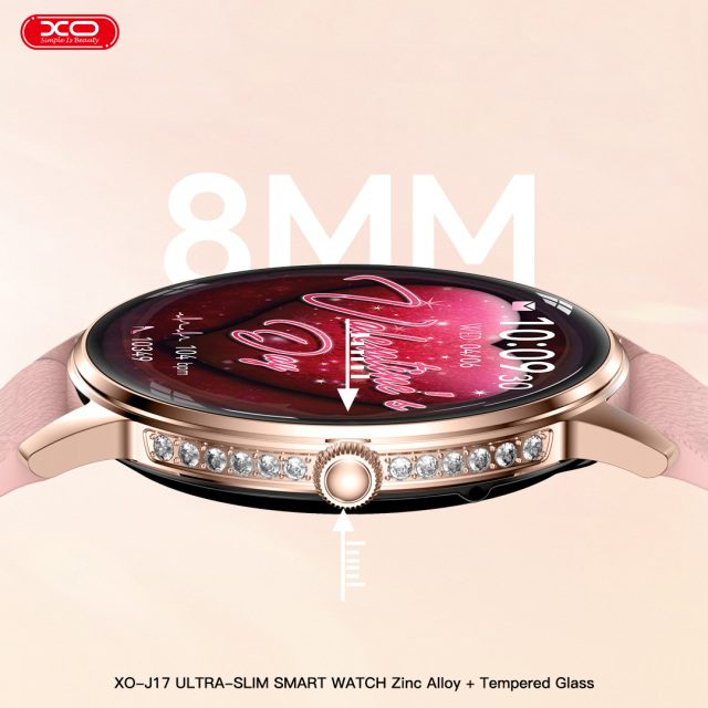 J17  AMOLED Screen Ultra-Thin Round Women's Watch