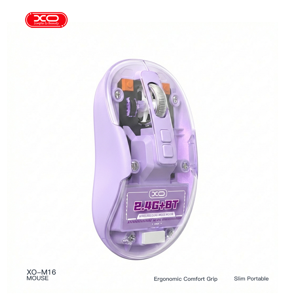 M16 Silent Wireless Dual-Mode Transparent Mouse