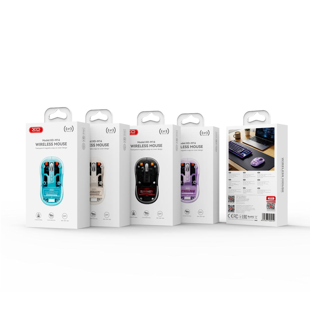 M16 Silent Wireless Dual-Mode Transparent Mouse