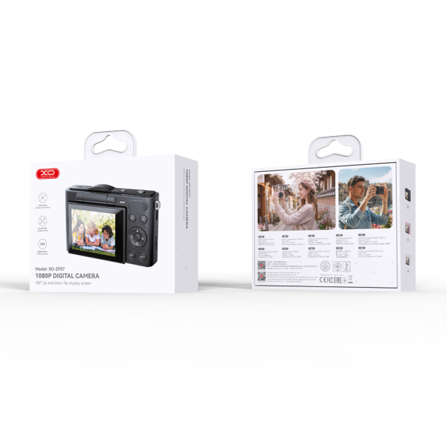 ZF07 1080p Digital Camera  2.4-inch flip screen / 16x zoom / AF autofocus
