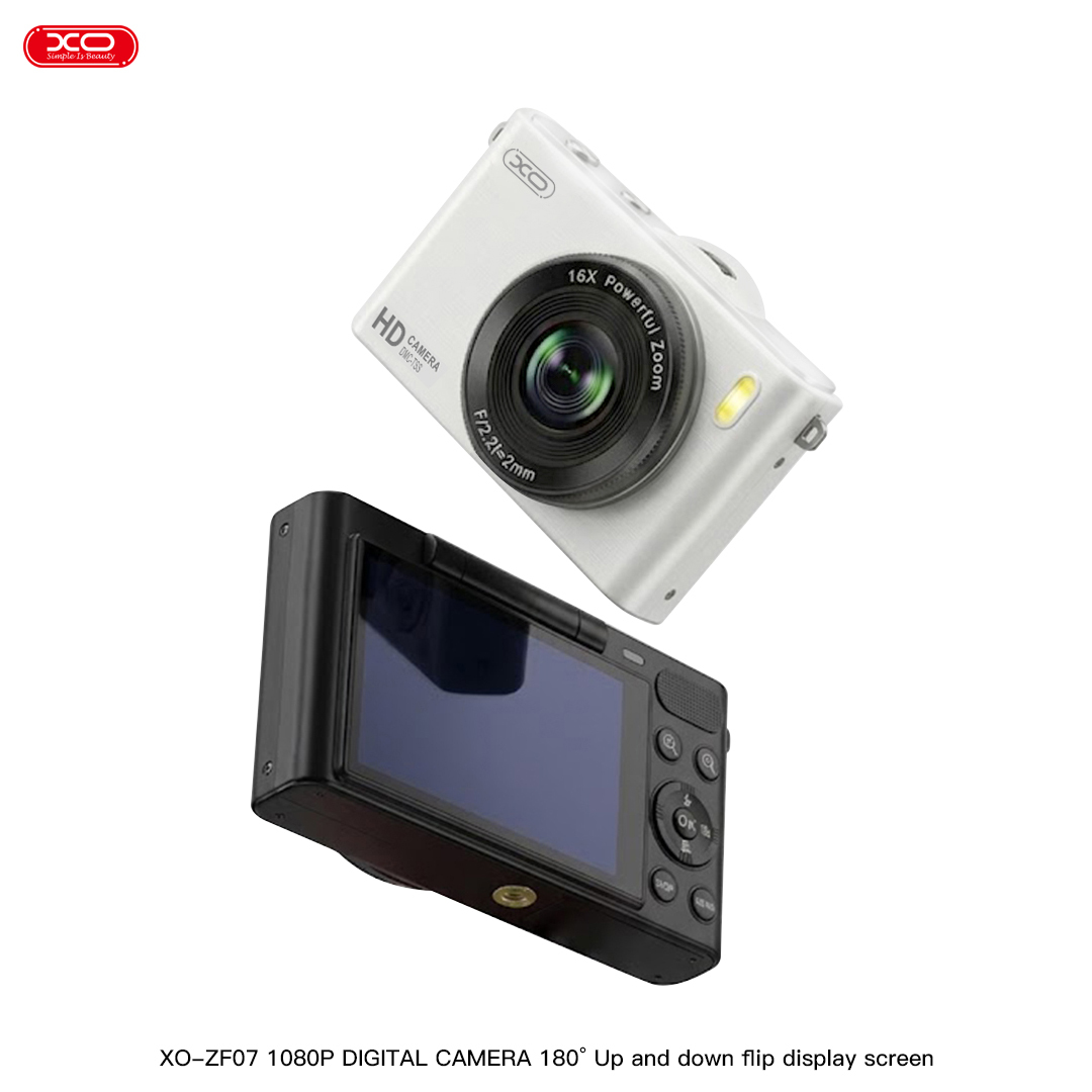 ZF07 1080p Digital Camera  2.4-inch flip screen / 16x zoom / AF autofocus