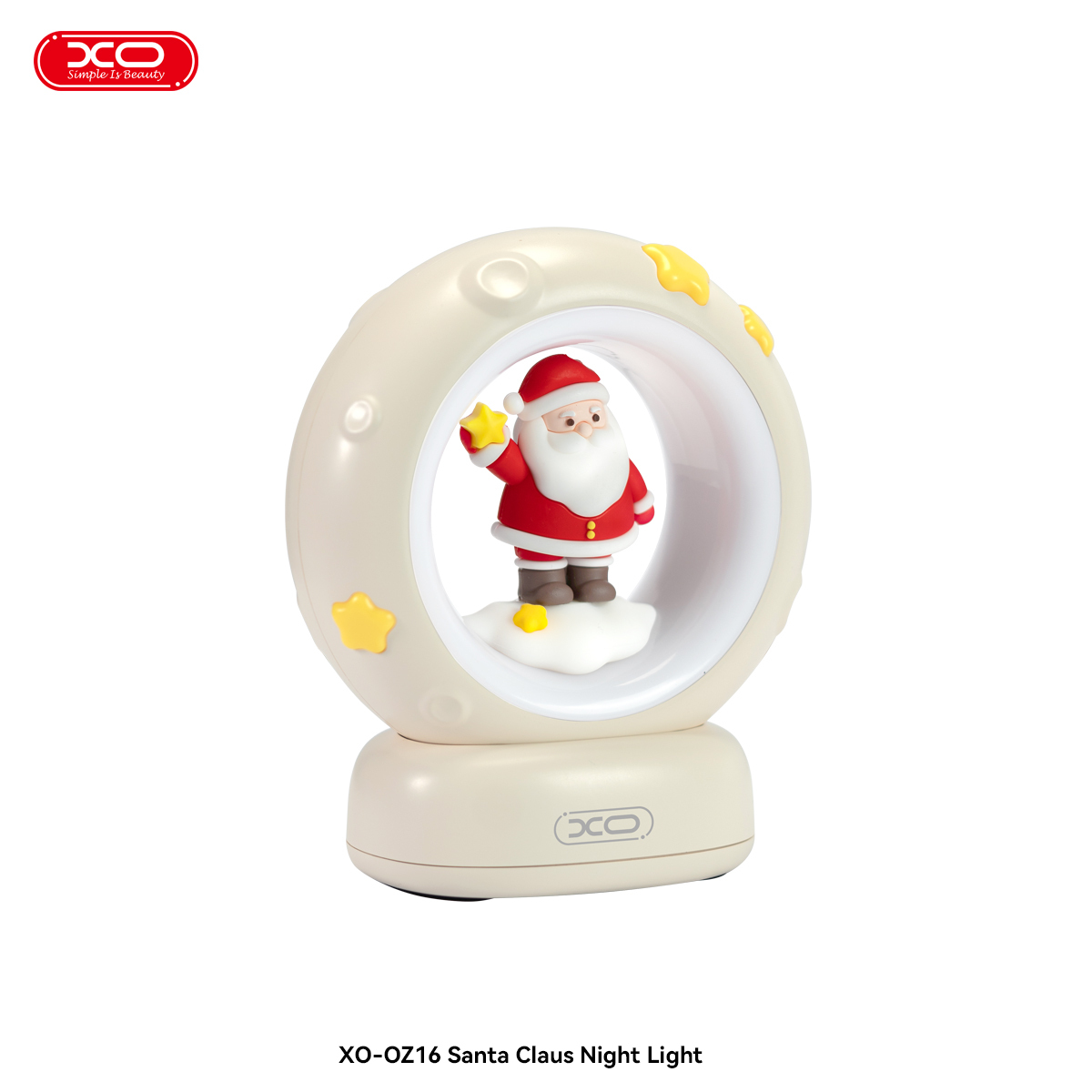 OZ16  Father Christmas  Tri-colour Night Light  Pat  Light  1200mAh