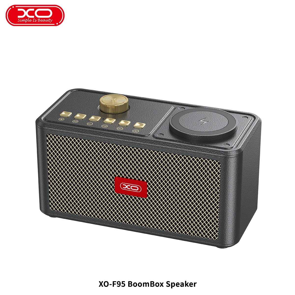 XO-F95 3 in 1 Wireless Charging Boombox Speaker