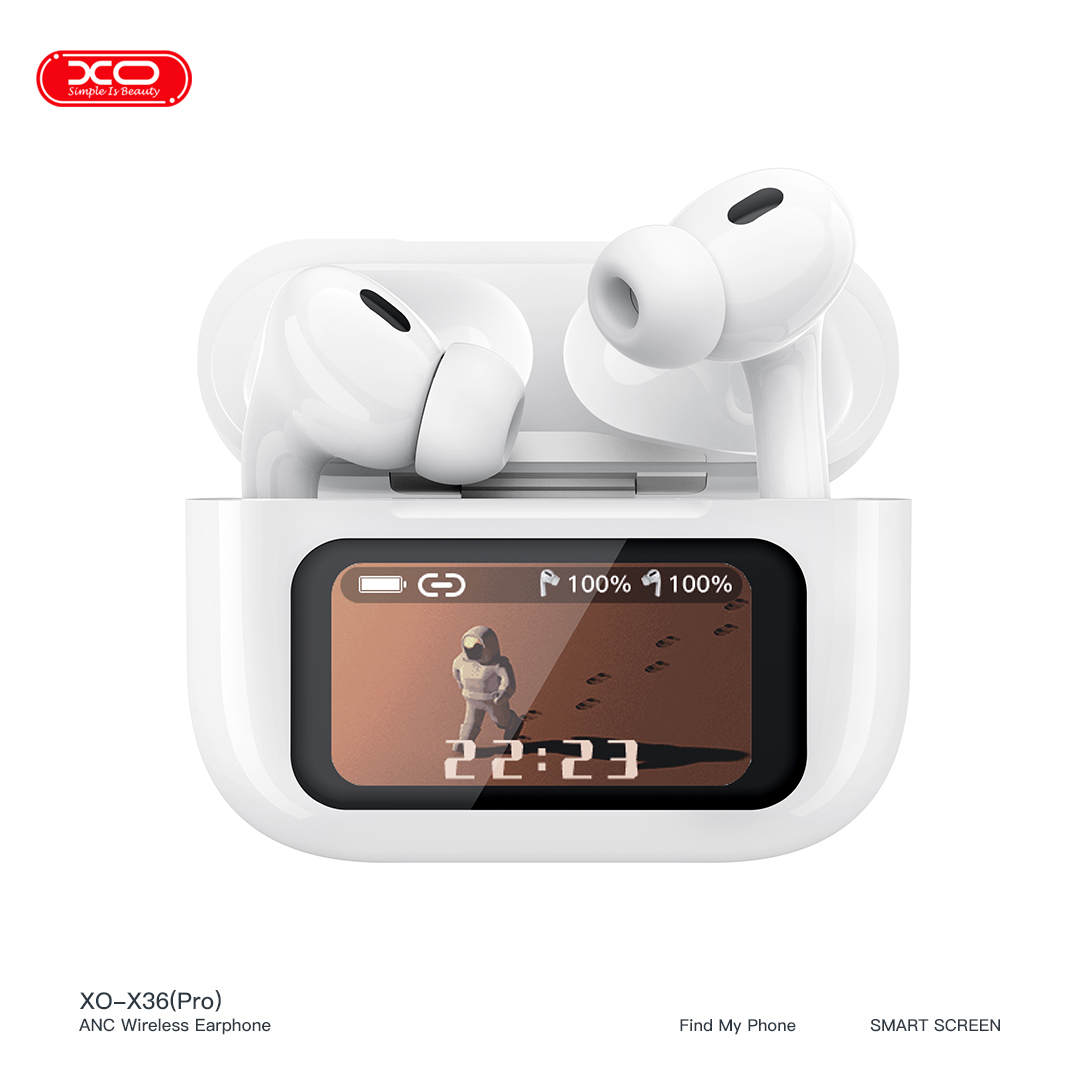 X36 Pro Smart Screen ANC Active Noise Cancellation TWS Bluetooth Headset