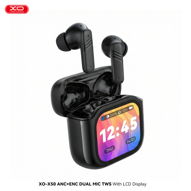 X50 ANC+ENC DUAL MIC TWS With Smart LCD Display