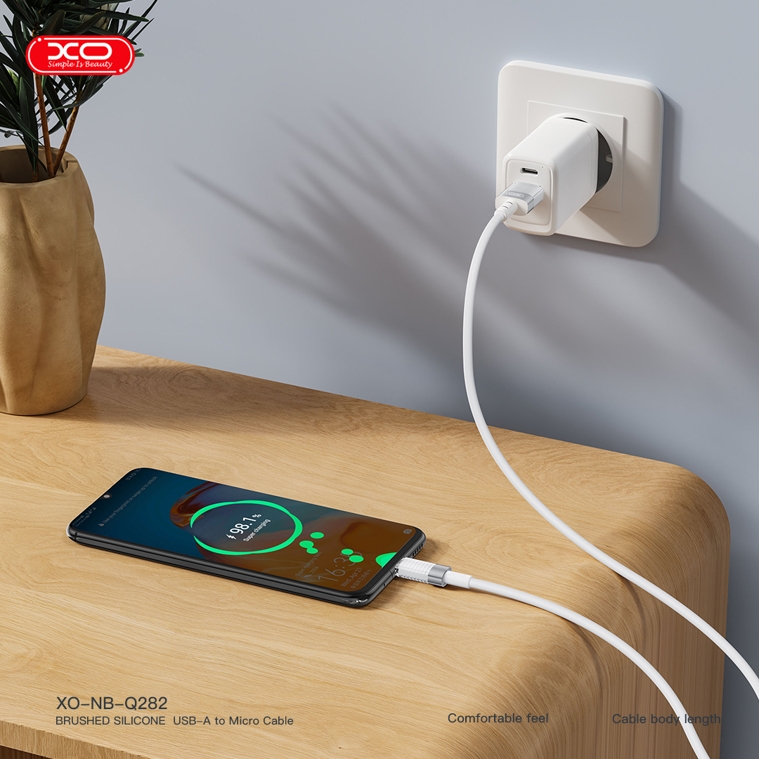 NB282 Brushed Silicone 6A Fast Charging Apple/type-c Data Cable