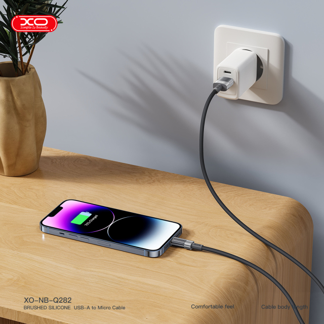 NB282 Brushed Silicone 6A Fast Charging Apple/type-c Data Cable