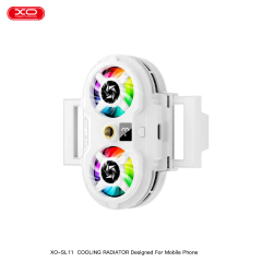 SL11 Digital Display Dual-Fan Cooler for Mobile Streaming