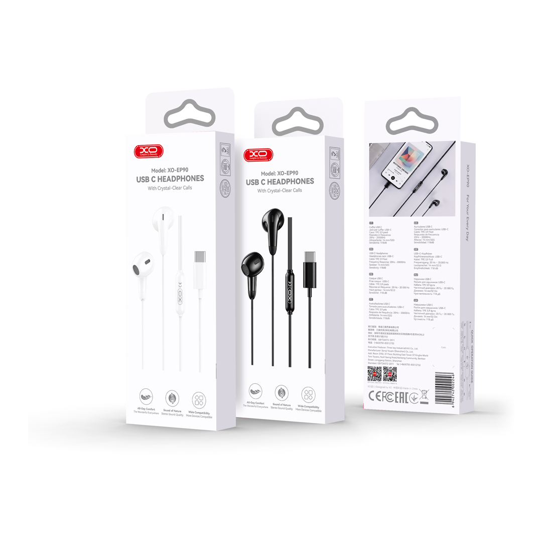 XO-EP90 USB C HeadphonesWith Crystal-Clear Calls
