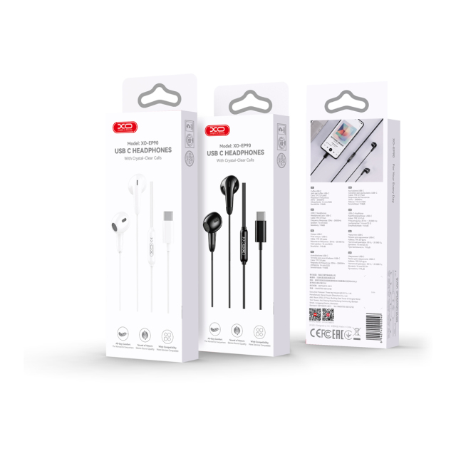 XO-EP90 USB C HeadphonesWith Crystal-Clear Calls