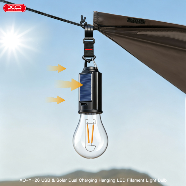 YH26 Solar-Powered Vintage Hook Lamp