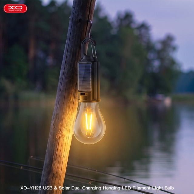 YH26 Solar-Powered Vintage Hook Lamp