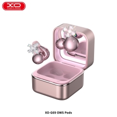 G69 Diamond Ring Make-up Mirror Clip-on OWS Headphones