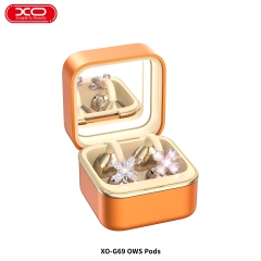 G69 Diamond Ring Make-up Mirror Clip-on OWS Headphones