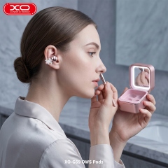 G69 Diamond Ring Make-up Mirror Clip-on OWS Headphones
