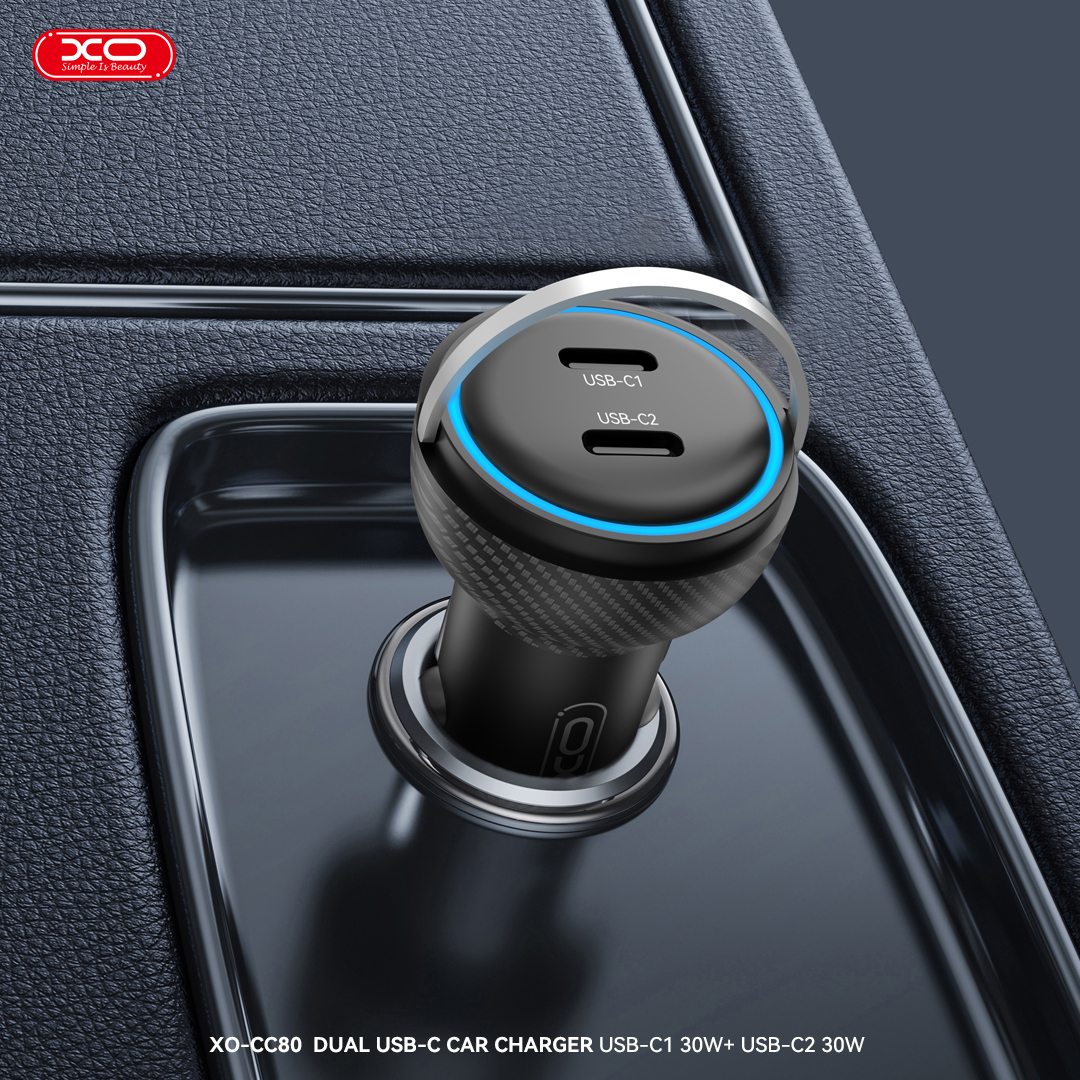 CC80 Smart Pull-Tab Blu-ray C+C 60W Car Charger