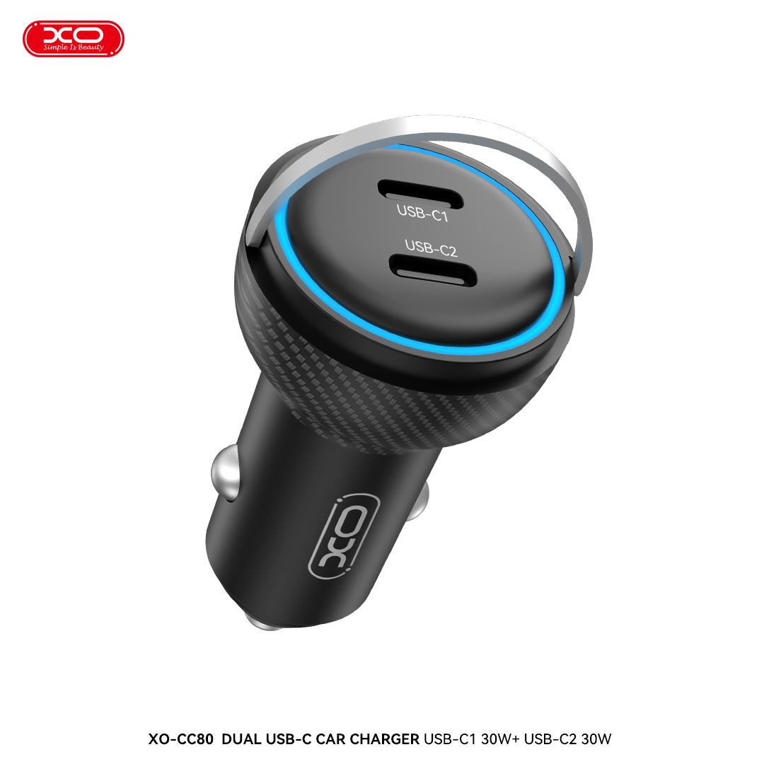 CC80 Smart Pull-Tab Blu-ray C+C 60W Car Charger