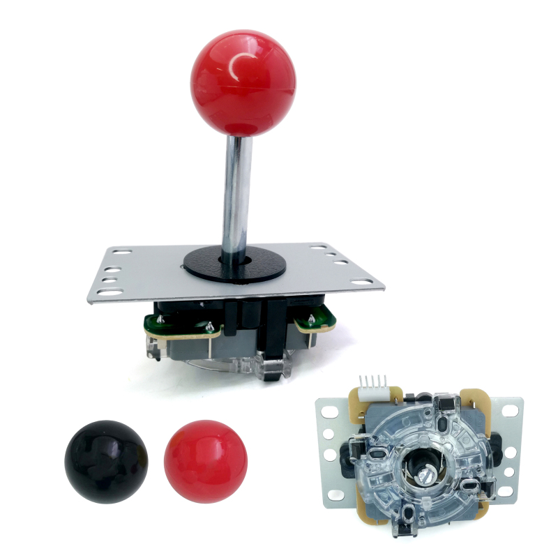Alomejor Arcade Joystick Gamepad DIY Joystick Arcade Competition Game Fighting Stick Replacement Parts Pin Circuit Board with Ball Head