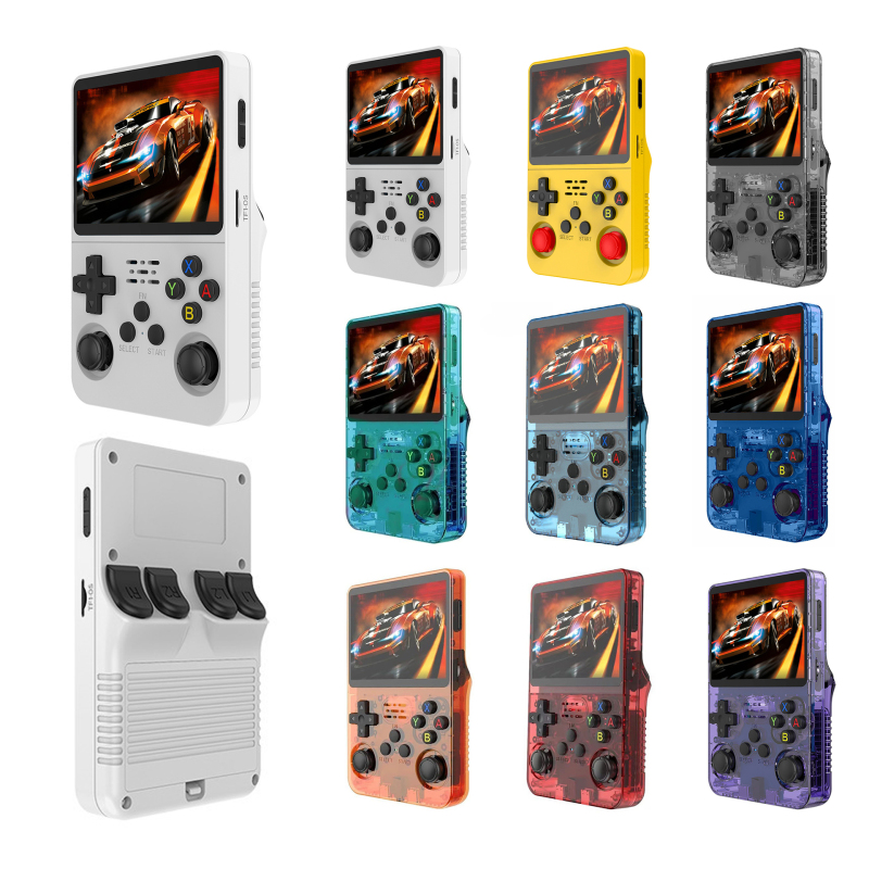 R36s 128G Wi-Fi Portable Retro Handheld Console Classic Controller Design Built-in 40000 Games Nostalgic Gaming Enthusiasts