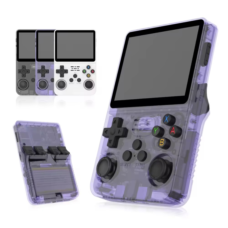 R36s 128G Wi-Fi Portable Retro Handheld Console Classic Controller Design Built-in 40000 Games Nostalgic Gaming Enthusiasts