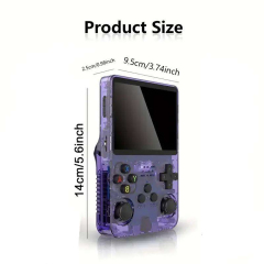 R36s 128G Wi-Fi Portable Retro Handheld Console Classic Controller Design Built-in 40000 Games Nostalgic Gaming Enthusiasts
